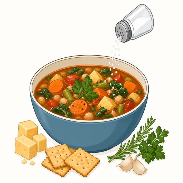 savory（塩味の・形容詞）の覚え方イラスト — savory は、味を広くほめる delicious より範囲が狭く、「sweet ではない食事系のおいしさ」と置くと覚えやすい語です