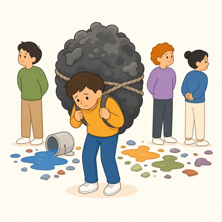 scapegoating（身代わりにして責任を押し付けること・名詞）の覚え方イラスト — まず scapegoat を一まとまりで覚えると楽です