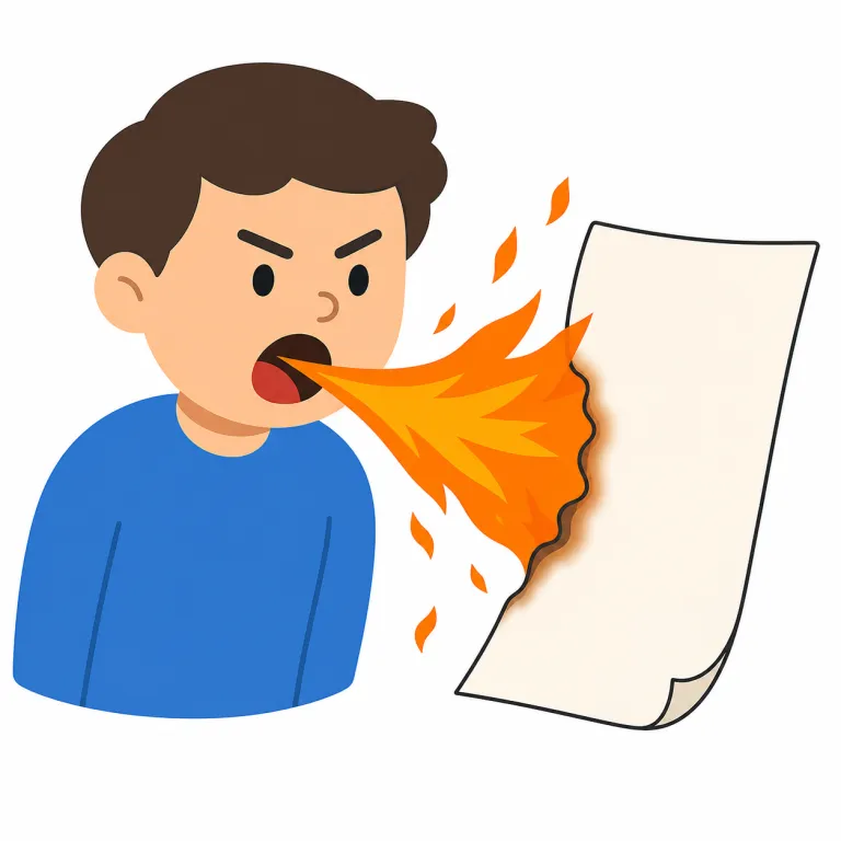 scathing（痛烈な・形容詞）の覚え方イラスト — まずセットで覚えるなら scathing criticism / scathing review