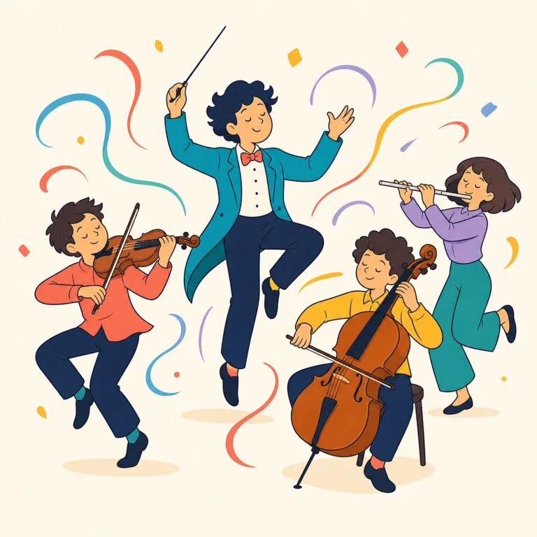 scherzo（スケルツォ・名詞）の覚え方イラスト — クラシックの楽章名で見たら、まず「速めで軽妙、少しいたずらっぽい感じ」を思い出すと定着しやすい語です