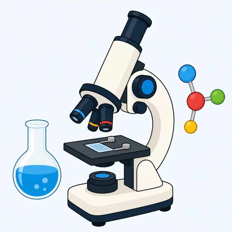 science（科学・名詞）の覚え方イラスト — この science は学校科目の「理科」ではなく、観察・実験・証拠にもとづいて世界を説明する体系的な知識としての「科学」です