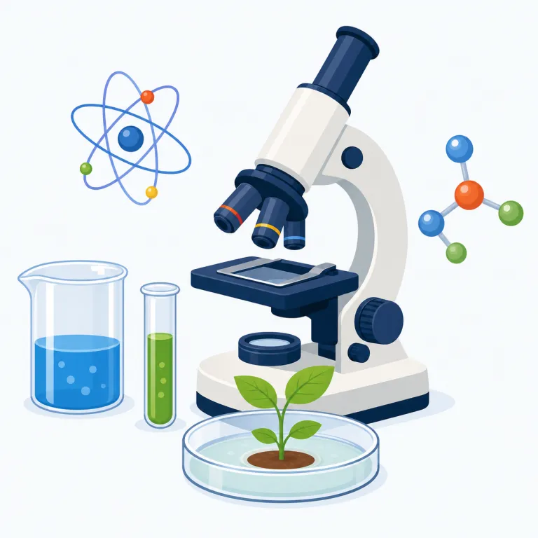 scientific（科学的・形容詞）の覚え方イラスト — 名詞「science（科学）」に「-ific（〜を生じさせる、〜の性質を持つ）」という接尾辞が付いた形