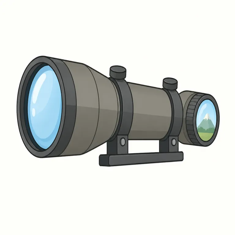 scope（照準器、スコープ・noun）の覚え方イラスト