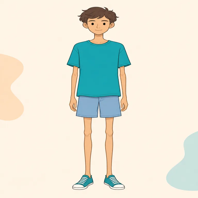scrawny（痩せこけた・形容詞）の覚え方イラスト
