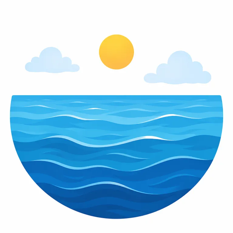 sea（海・名詞）の覚え方イラスト — sea はまず「広い水面を表す基本語」として押さえると覚えやすいです