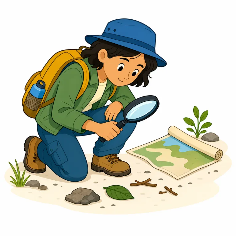 searcher（探索者・名詞）の覚え方イラスト — searcher は、まず基本動詞 search「探す」を確実に押さえると覚えやすいです