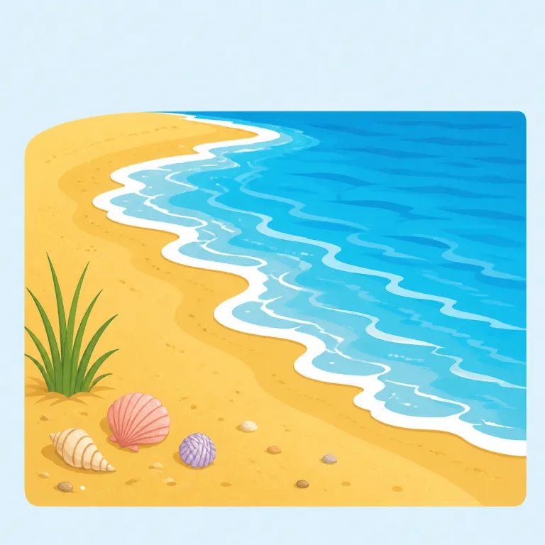 seaside（海辺の・形容詞）の覚え方イラスト — 形容詞の `seaside` は、「海という場所」ではなく「海辺にあるもの」を修飾する語として覚えると使いやすいです