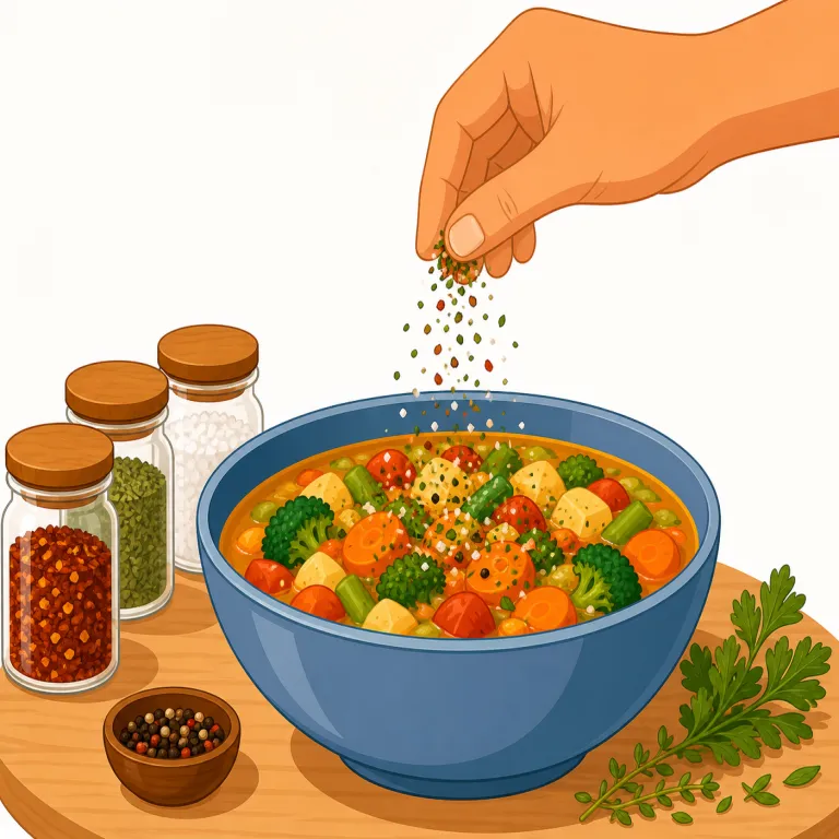 season（味付けをする、調味する・verb）の覚え方イラスト