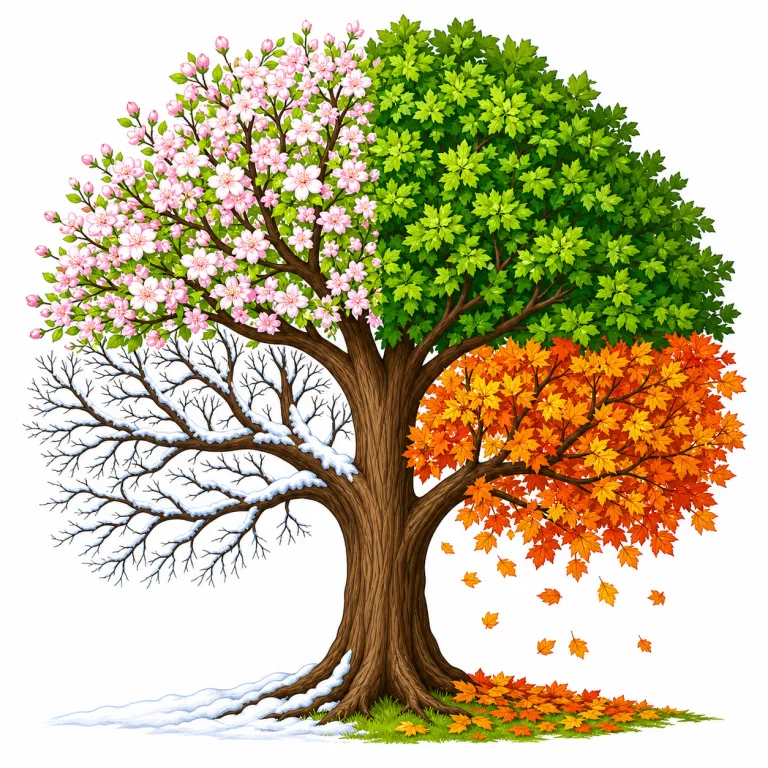 seasonal（季節の、季節的な・adjective）の覚え方イラスト