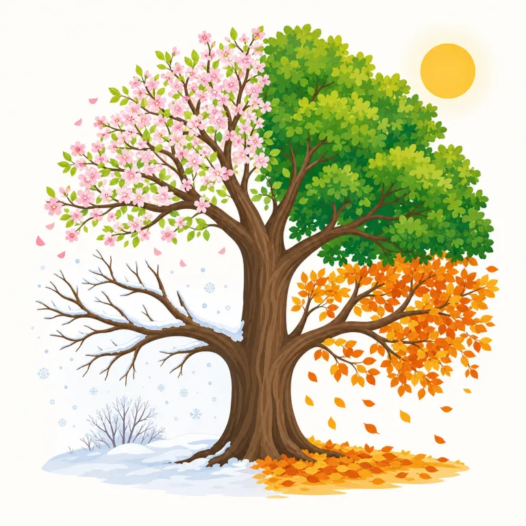 seasonally（季節ごとに・副詞）の覚え方イラスト — まず season=季節 を土台にし、seasonal で「季節による・季節的な」、さらに -ly が付くと「どのように変わるか」を表す副詞になる、と段階で覚えると定着しやす…