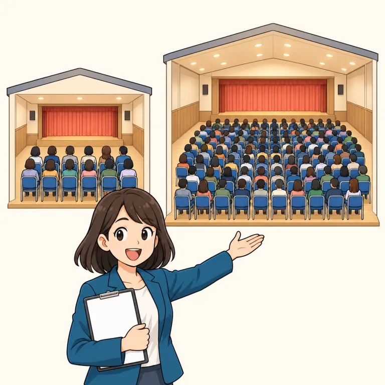 seating（収容人数・noun）の覚え方イラスト
