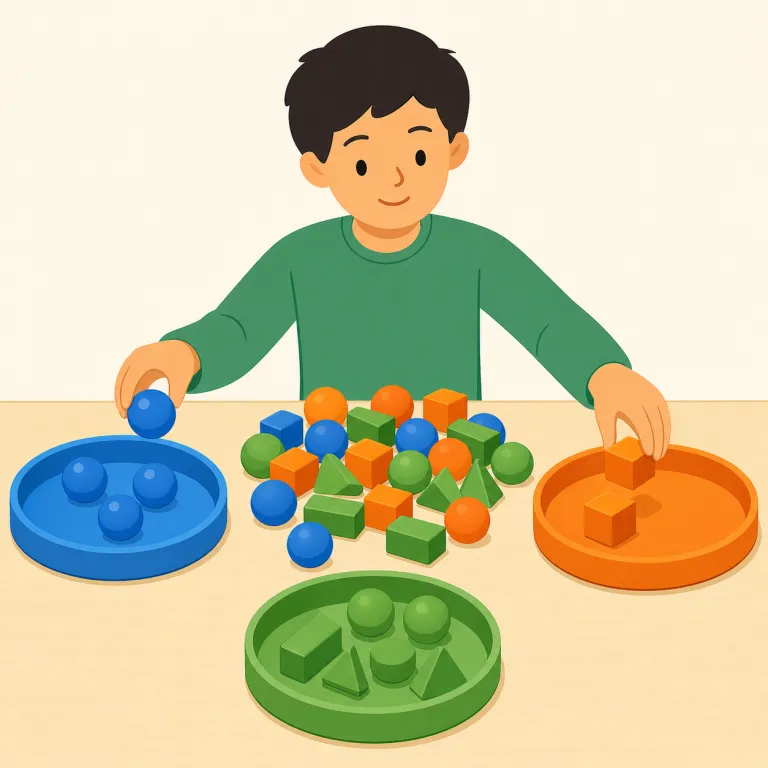 segregating（隔離する、分離する、分別する・動詞）の覚え方イラスト — segregating は se-「離して」と見て、何かを group から切り分け、別区画で扱う動きを思い浮かべるとよい語です