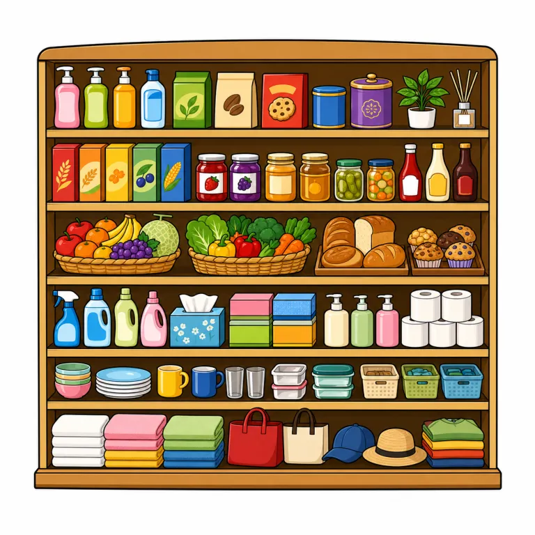 selection（品揃え・noun）の覚え方イラスト
