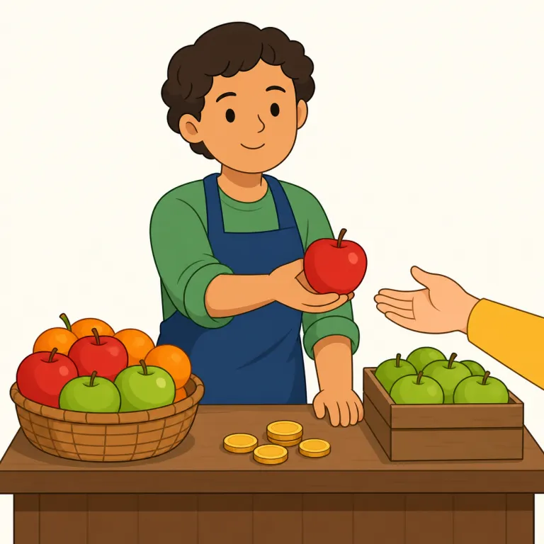 seller（売り手・名詞）の覚え方イラスト — seller はまず動詞 sell を確実に押さえ、その「する人」版が -er でできると見ると覚えやすい