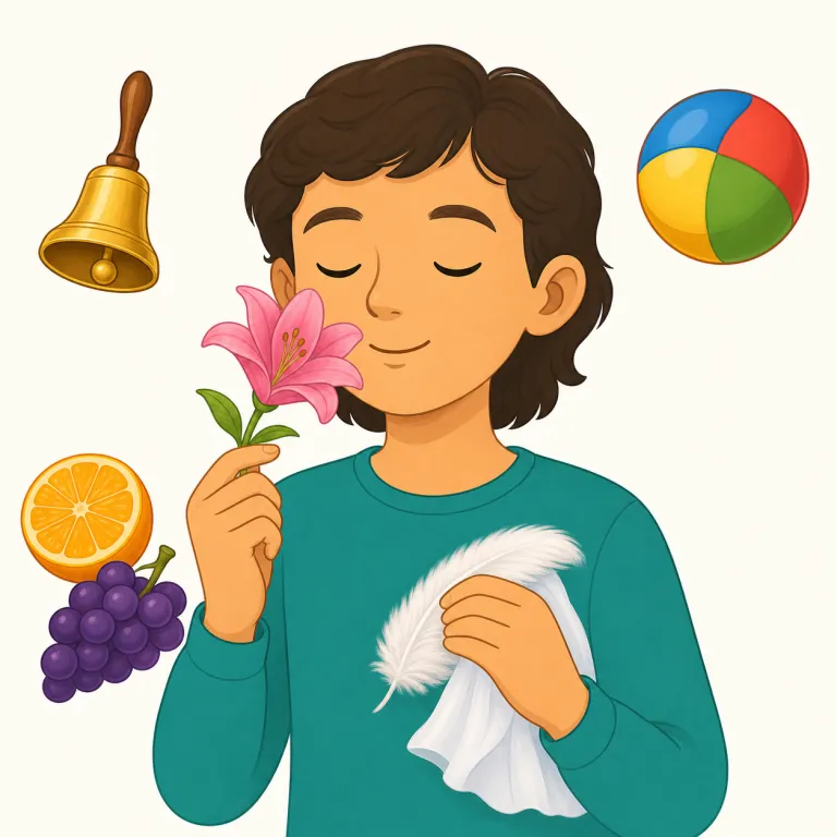 sense（感覚・名詞）の覚え方イラスト — sensor, sensitive と同じく、sense の出発点は「刺激を受け取って感じる」ことです