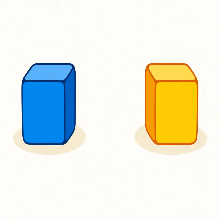 separate（別々の・形容詞）の覚え方イラスト — 形容詞 separate は「分けた状態で置かれている」とイメージする
