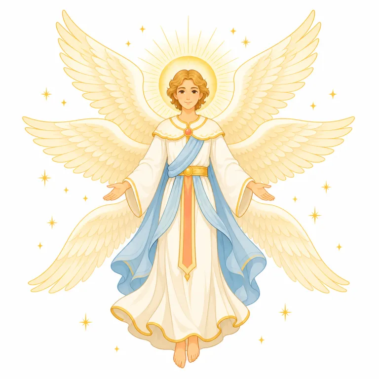 seraph（熾天使・名詞）の覚え方イラスト — 日常語というより宗教・文学で出る語なので、まず angel の上にある“特別で最上位の天使”として箱に入れて覚えると残りやすいです