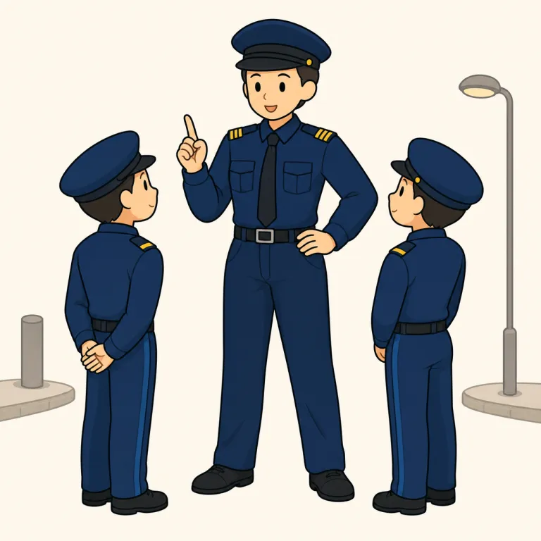 sergeant（巡査部長・noun）の覚え方イラスト