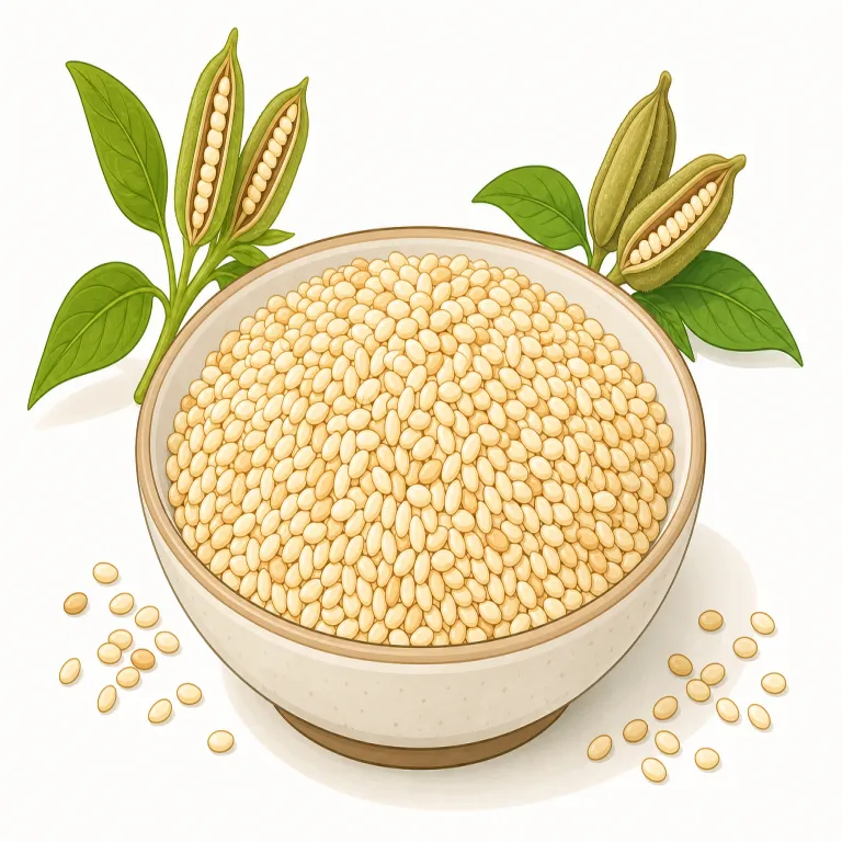 sesame（ゴマ・名詞）の覚え方イラスト