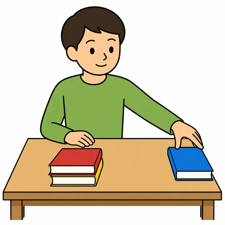 set aside（脇に置く・phrasal_verb）の覚え方イラスト