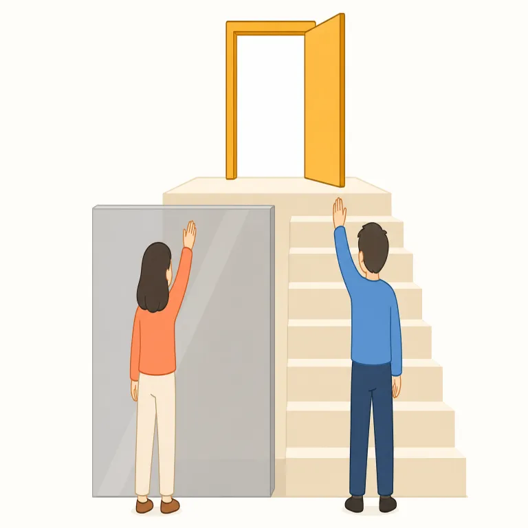 sexist（性差別的な・形容詞）の覚え方イラスト — sexist は racist と並べて覚えると定着しやすい語