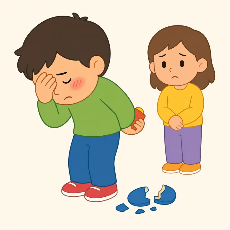 shamefullyの覚え方イラスト