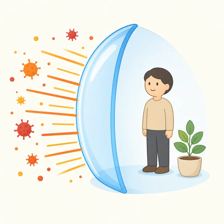 shielding（遮蔽・名詞）の覚え方イラスト — このエントリの shielding は、基本義の「防護、保護」ではなく、放射線・電磁波・光・熱などを通さないようにする「遮蔽」です