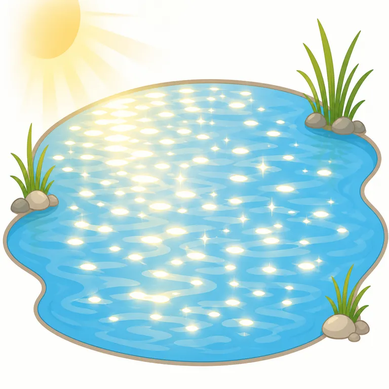 shimmer（光る・動詞）の覚え方イラスト