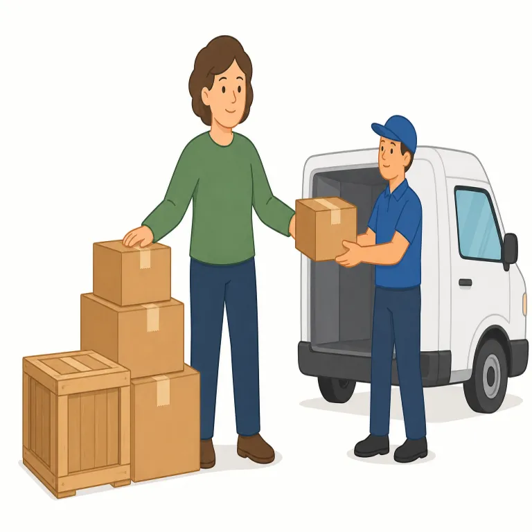 shipper（荷主・名詞）の覚え方イラスト — shipper はまず ship「送る・出荷する」を土台にすると覚えやすいです