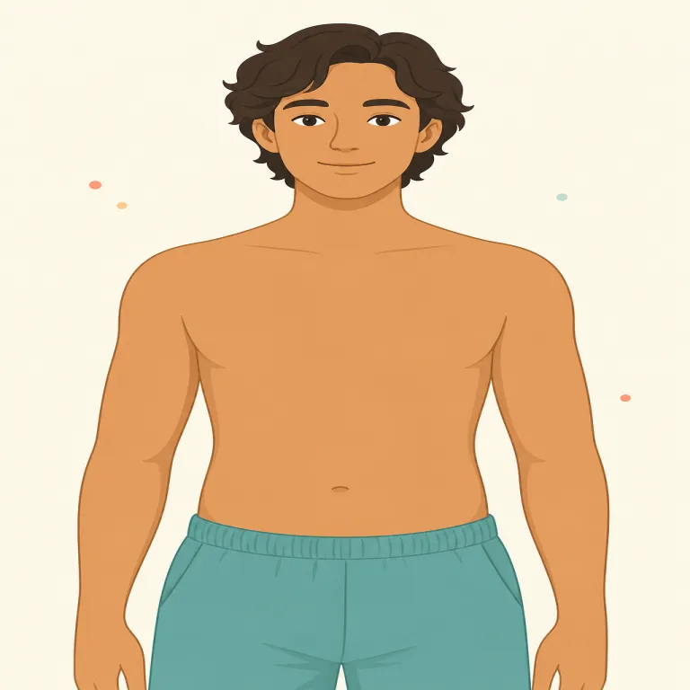 shirtless（上半身裸・形容詞）の覚え方イラスト — shirt + -less で、そのまま「シャツがない」と分解して覚えるのが最短です