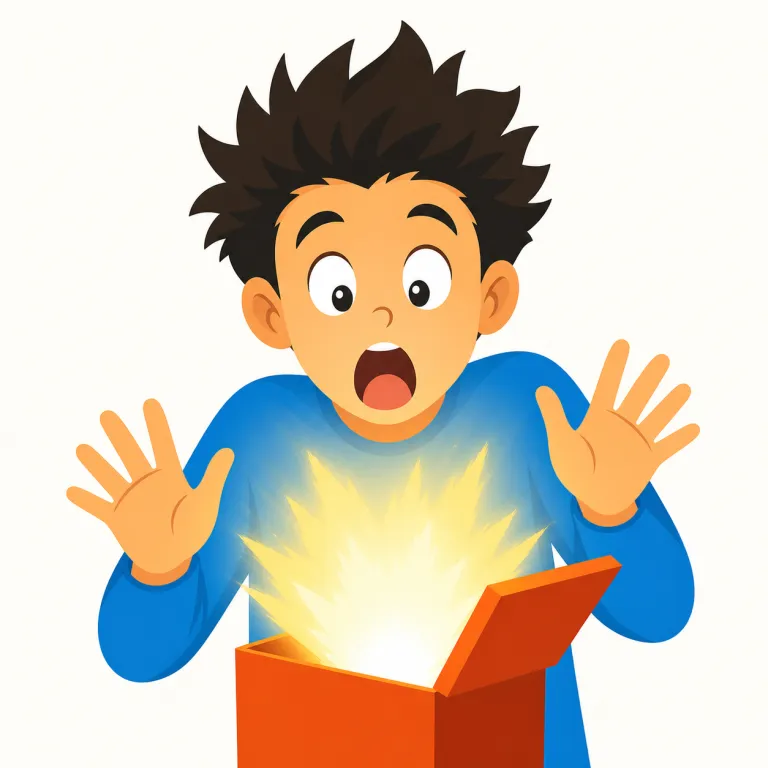 shocking（衝撃的な・形容詞）の覚え方イラスト
