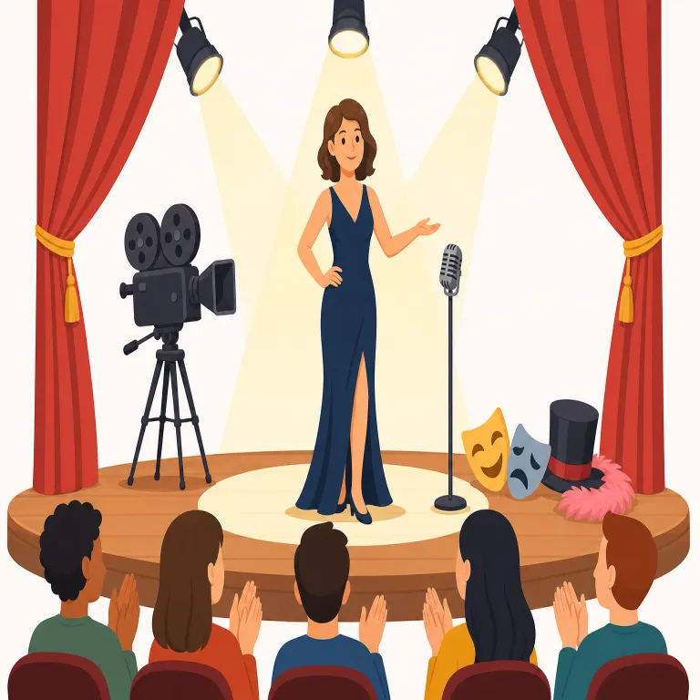 showbusinessの覚え方イラスト