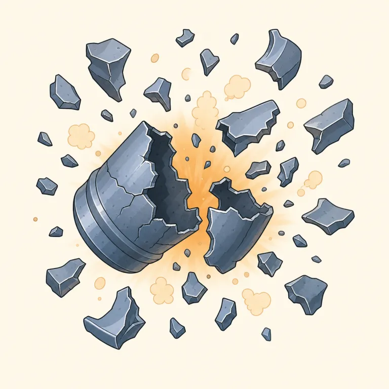 shrapnel（破片・名詞）の覚え方イラスト — shrapnel は「ただの破片」ではなく、爆発で飛び散って人を傷つける危険な破片として覚えると定着しやすいです