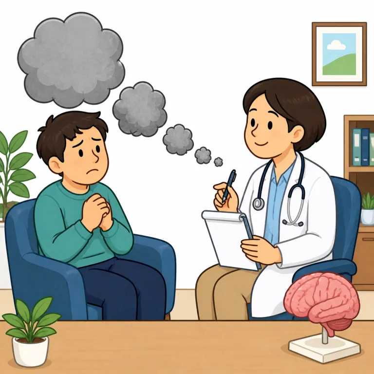 shrink（精神科医・noun）の覚え方イラスト
