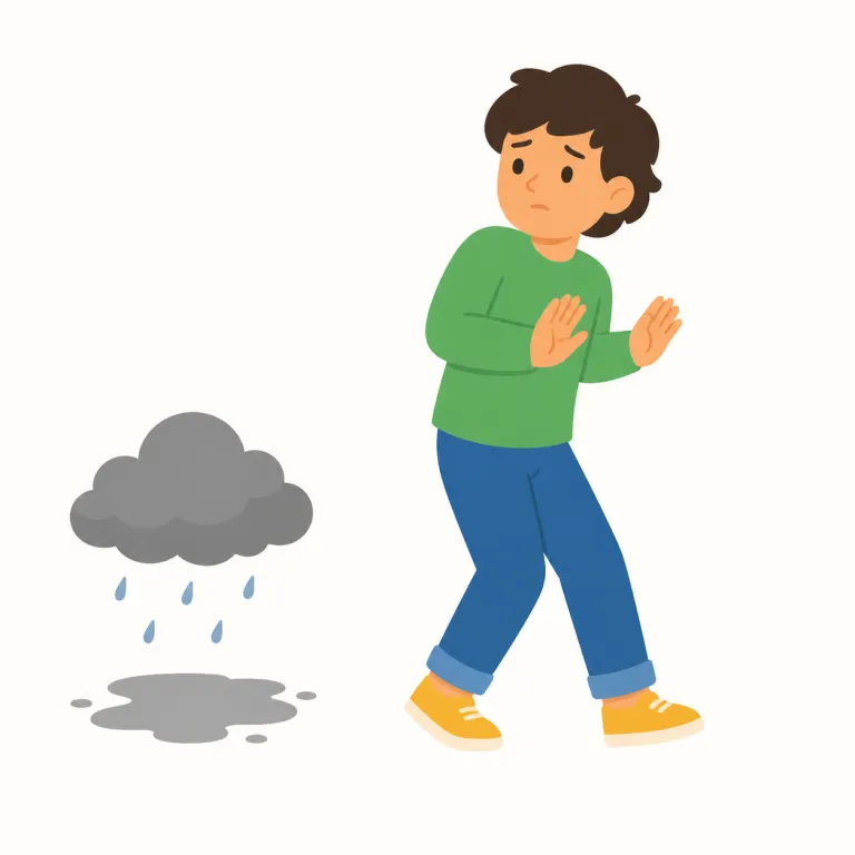 shun（避ける・動詞）の覚え方イラスト — shun は「避ける、敬遠する」ですが、ただ偶然近づかないのではなく、嫌悪・不信・信念・方針などがあって意図的に距離を置く語です