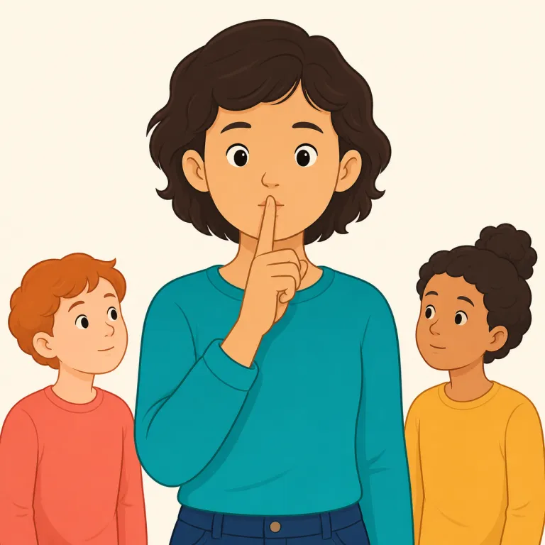 shush（「シーッ」と言って黙らせる・動詞）の覚え方イラスト — shush は hush を知っていると覚えやすい
