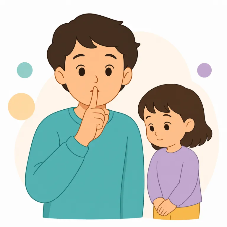 shushing（「シーッ」と言って静かにさせる・動詞）の覚え方イラスト — まず shush を核で覚える