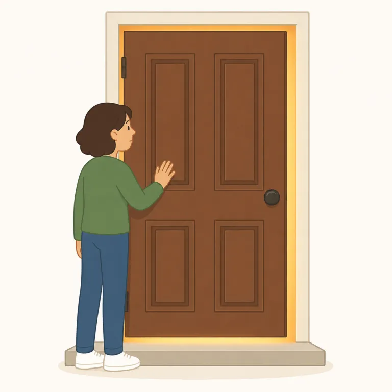 shut out（完封する・動詞）の覚え方イラスト — shut は「閉める」、out は「外」