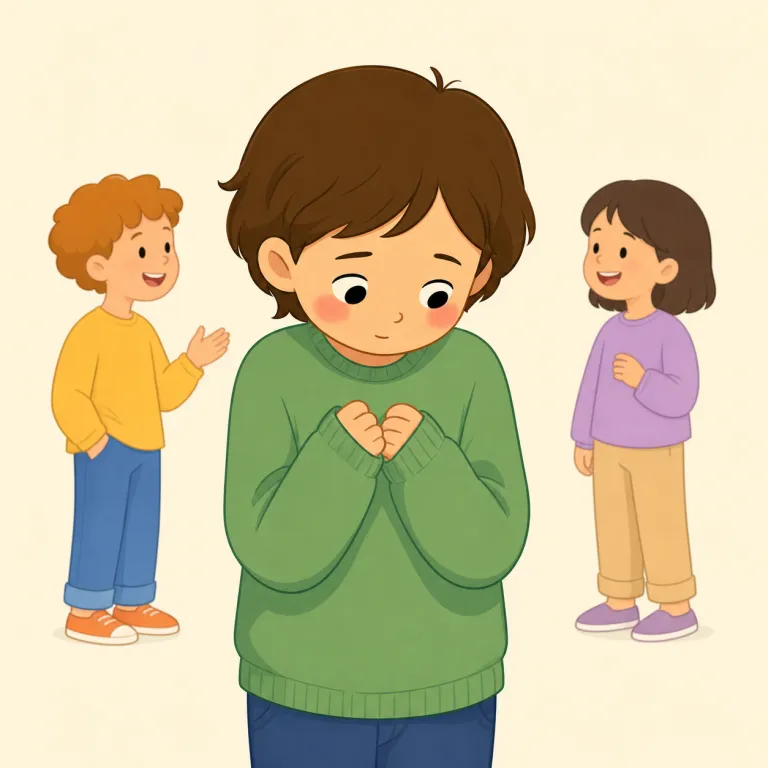 shyness（内気さ、恥ずかしがり・名詞）の覚え方イラスト — shy を知っていれば核はすぐ取れます