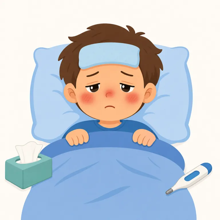 sick（病気の・形容詞）の覚え方イラスト — sick はまず feel sick「むかむかする」で覚えると芯がぶれません