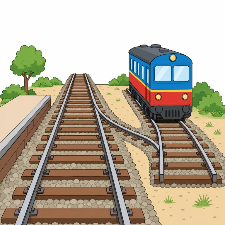siding（側線、待避線・noun）の覚え方イラスト