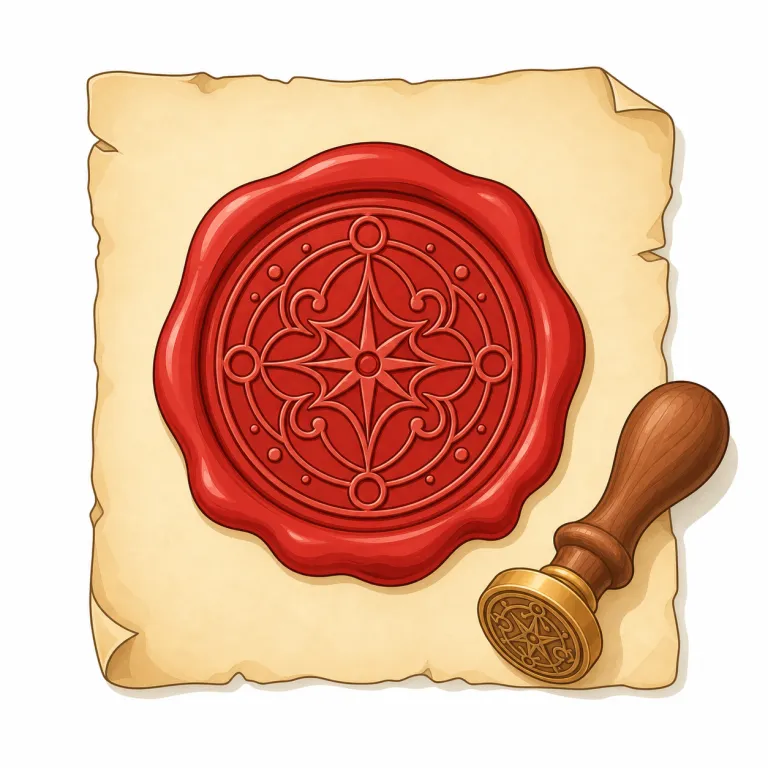sigil（魔術的な紋章・名詞）の覚え方イラスト — この意味の sigil は、単なる mark や symbol ではなく、魔術・儀式・ファンタジーで力を宿すとされる特別な紋章です