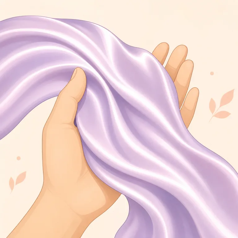 silky（絹のような・形容詞）の覚え方イラスト — silk（絹）が分かれば、そのまま「silkっぽい」= silky