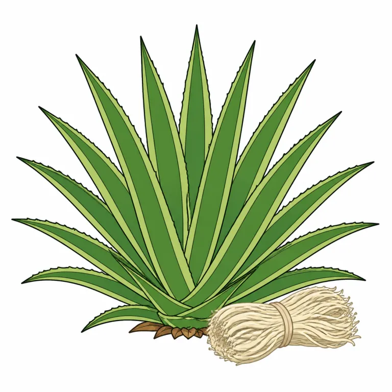 sisal（サイザル麻・noun）の覚え方イラスト