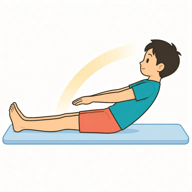 sit up（上体を起こす・phrasal_verb）の覚え方イラスト