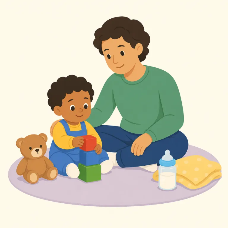 sitter（ベビーシッター・名詞）の覚え方イラスト
