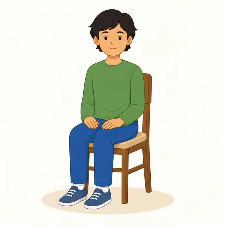 sittingの覚え方イラスト