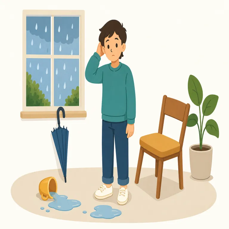 situation（状況・名詞）の覚え方イラスト — situation は、ある時点で物事がどうなっているかをまとめて指す「状況」です