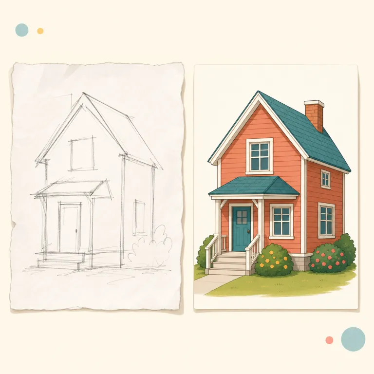 sketchy（大ざっぱな・形容詞）の覚え方イラスト — sketch を知っていれば覚えやすい語