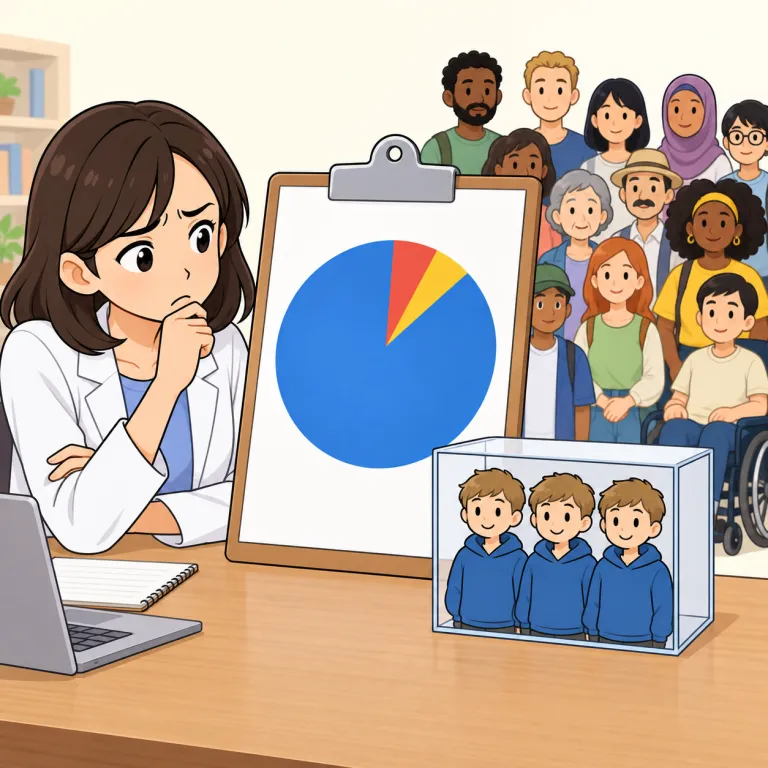 skewed（偏った・adjective）の覚え方イラスト